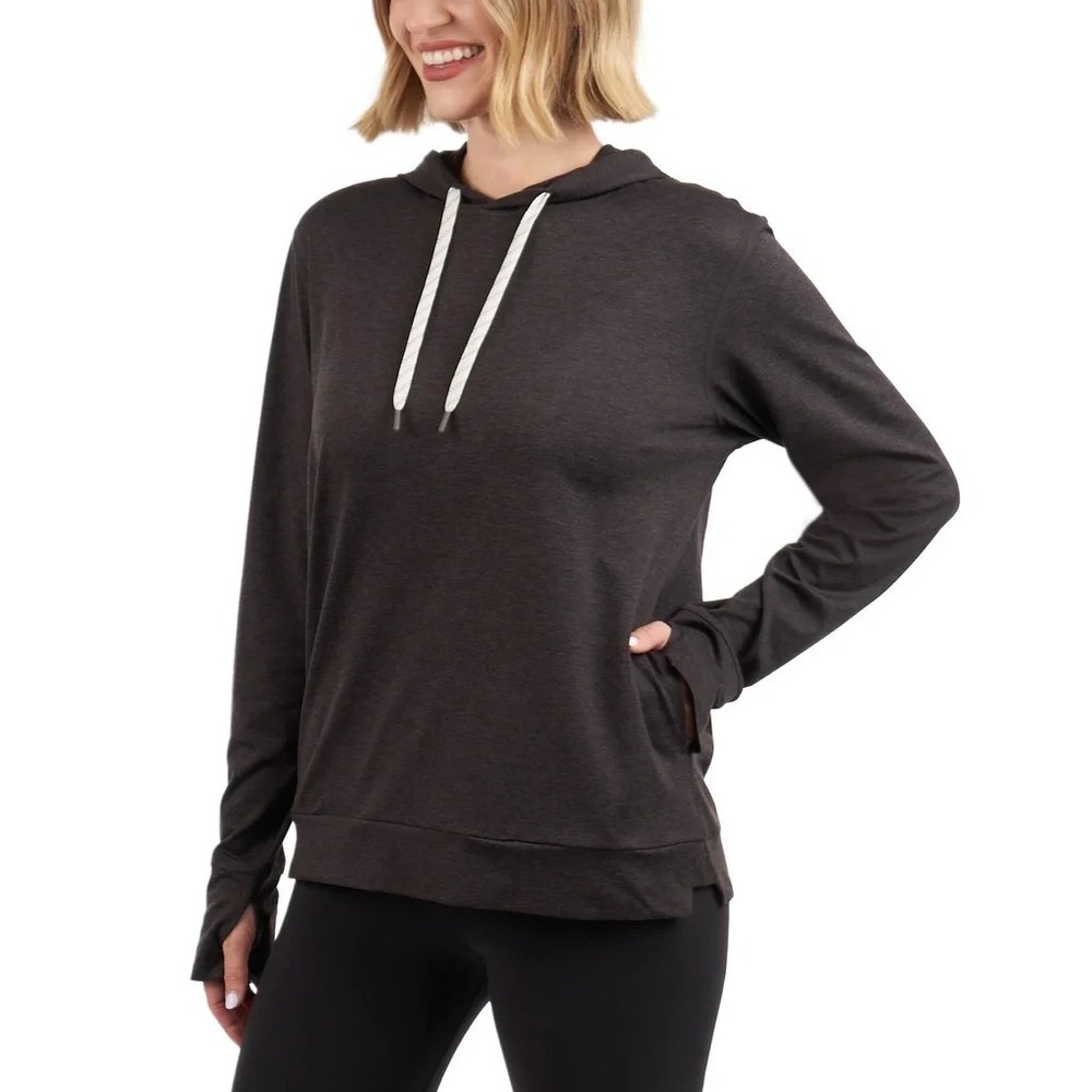 Kirkland Signature Women's Lightweight Hoodie, Black, Size Large, New